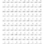 Multiplication Worksheets 4S PrintableMultiplication