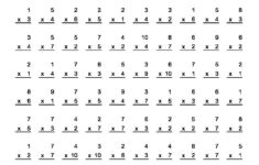 Multiplication Worksheets 4S PrintableMultiplication