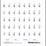 Multiplication Worksheets 50 Problems PrintableMultiplication