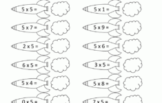 Multiplication Worksheets 5s Times Tables Worksheets