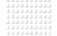 Multiplication Worksheets 5s Times Tables Worksheets