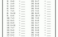 Multiplication Worksheets 6 And 7 Times Tables
