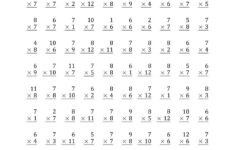 Multiplication Worksheets 6S And 7S PrintableMultiplication