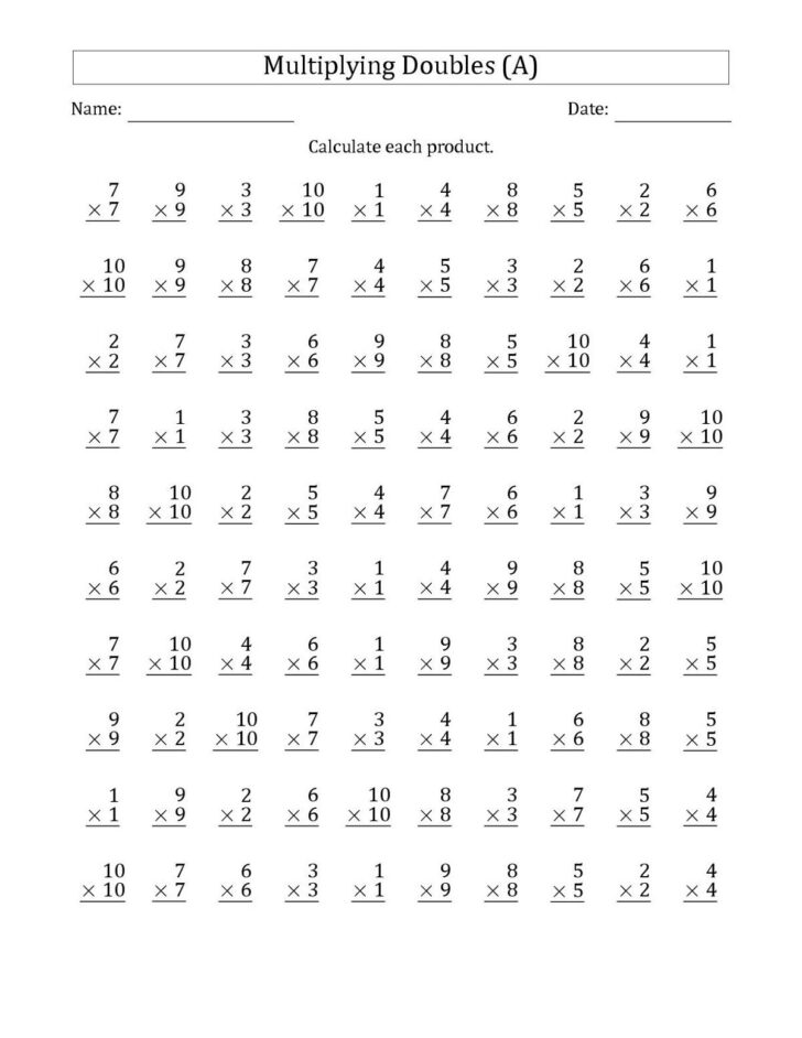 6th Grade Multiplication Worksheets