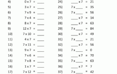 Multiplication Worksheets 7S Printable Multiplication Worksheets