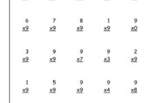 Multiplication Worksheets 9 Tables PrintableMultiplication