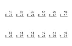 Multiplication Worksheets Dynamically Created Multiplication