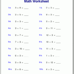 Multiplication Worksheets For Grade 3