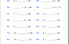 Multiplication Worksheets Grade 4 Pdf Times Tables Worksheets