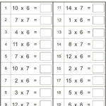 Multiplication Worksheets Multiply Numbers By 6 To 10 Fun Math