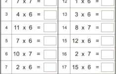 Multiplication Worksheets Multiply Numbers By 6 To 10 Fun Math