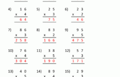 Multiplication Worksheets Random Order PrintableMultiplication