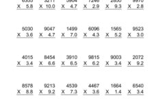 Multiplication worksheets with decimals photo dividing 6th grade the best