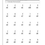 Multiplication Worksheets X2 X3 PrintableMultiplication