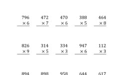 Multiplication Worksheets X6 PrintableMultiplication