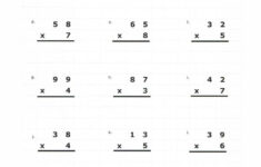 MultiplicationMadness Worksheet Practice For 2 Digit By 1 Digit
