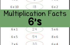 Multiply 6 s Multiplication Facts Mamas Learning Corner