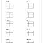 Multiply A 2 Digit Number By 1 Digit 3C7 Arithmetic Paper Practice