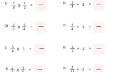 Multiply And Divide Fractions Worksheet