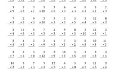 Multiply By 3 Worksheets Activity Shelter