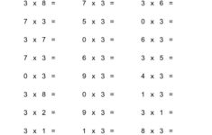 Multiply By 3 Worksheets Activity Shelter