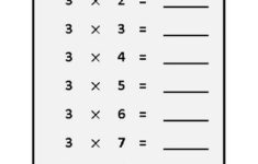Multiply By 3 Worksheets Printable Activity Shelter