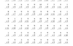 Multiply By 9 Worksheets Activity Shelter