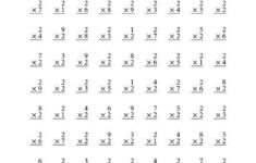 Multiplying 1 To 9 By 2 A