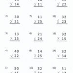 Multiplying 2 Digits By 2 Digits Without Regrouping Worksheet