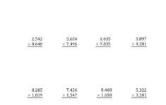 Multiplying 4 Digit By 4 Digit Numbers With Comma Separated Thousands A