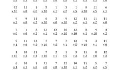 Multiplying By Anchor Facts 0 1 2 5 And 10 Other Factor 1 To 12 A