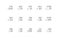 Multiplying Multi Digit Numbers Worksheets 99Worksheets