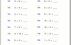 New 3 Times Table Worksheets To Print Activity Shelter