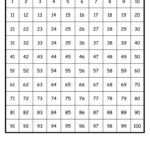 Number Sheet 1 100 To Print 100 Chart Printable Printable Numbers