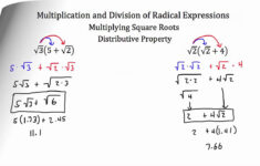 Operations With Radical Expressions Multiplication And Division YouTube