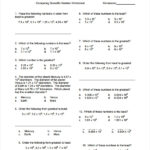 Operations With Scientific Notation Worksheet Homeschooldressage