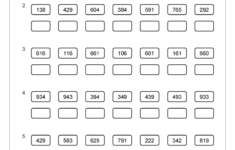 Ordering 3 digit Numbers Smallest To Largest Number And Place Value