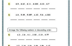 Ordering Decimals Worksheet 5th Grade 5th Grade Math Worksheets
