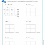 Partial Products Multiplication Worksheets Times Tables Worksheets