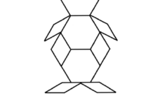 Penguin Pattern Block Mat Template Printable Pdf Download