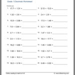 Pin By Catherine Huang On Math Math Addition Worksheets Decimals