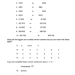 Place Value Worksheet 6 Digit Numbers Printable Pdf Download