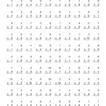 Printable 100 Multiplication Facts Timed Test PrintableMultiplication