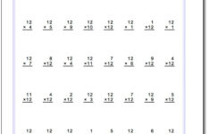 Printable 12 Times Table Worksheets Activity Shelter
