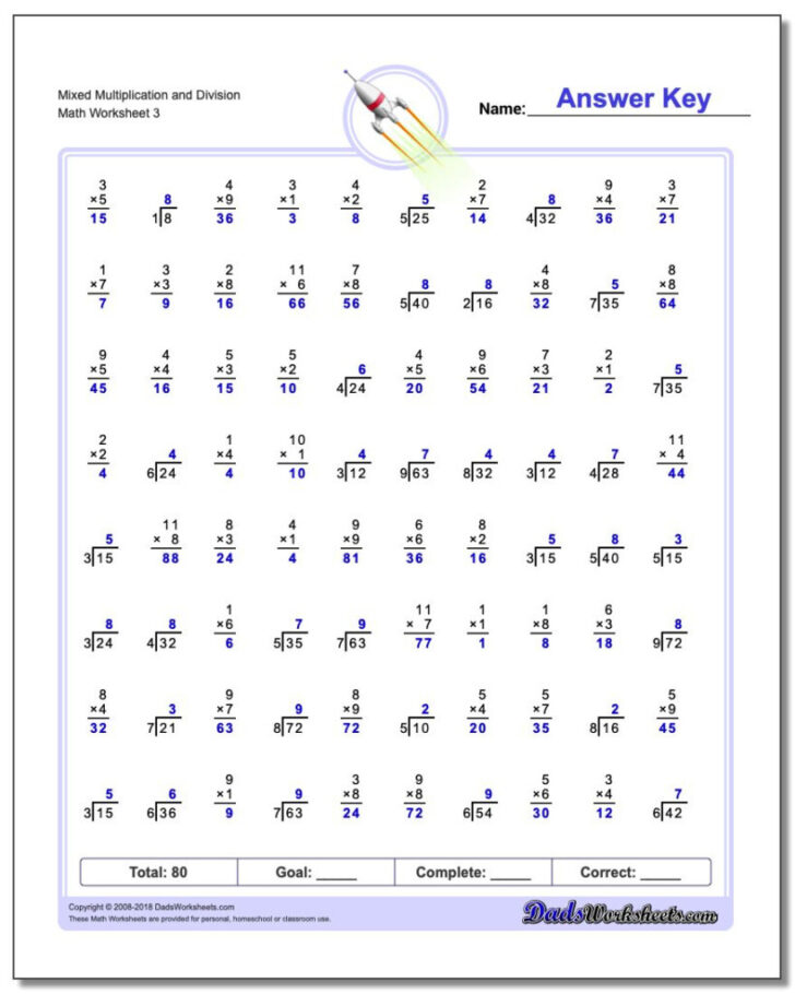 50 Multiplication Problems Worksheet