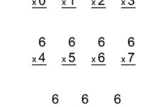 Printable 6 Times Table Worksheets Activity Shelter