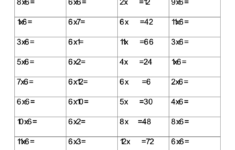 Printable 6 Times Table Worksheets Activity Shelter