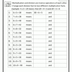 Printable Division Worksheets 3rd Grade Multiplication Free