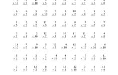 Printable Math Drills Multiplication PrintableMultiplication