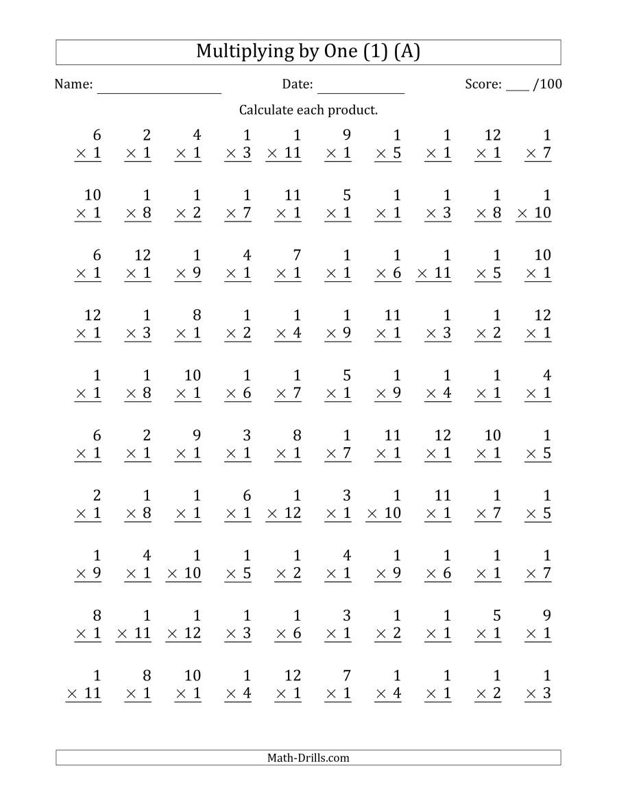 Printable Multiplication 1 12 PrintableMultiplication